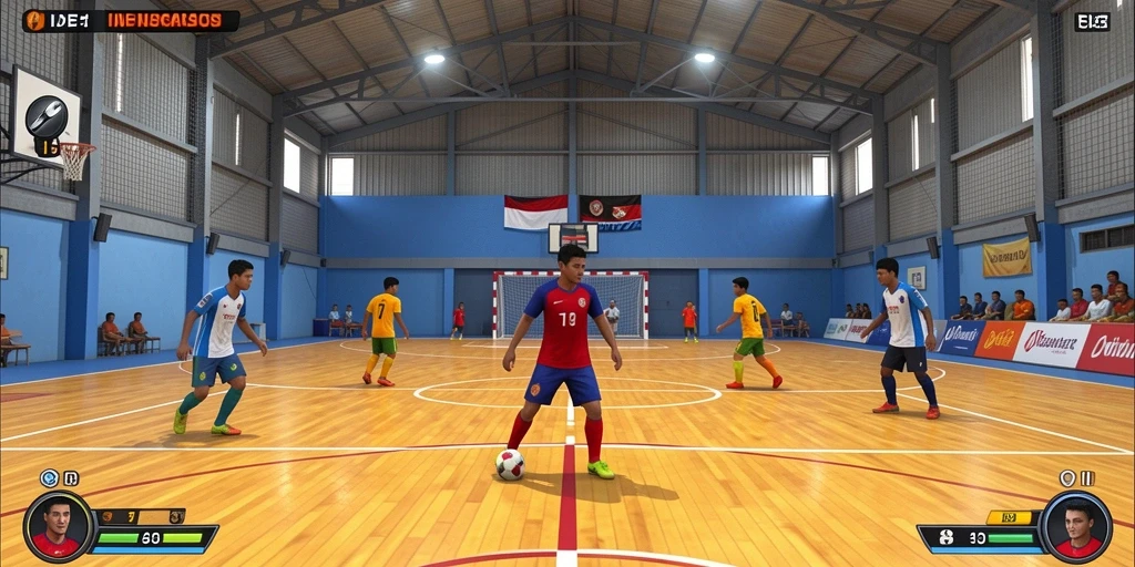 Tampilan grafis yang menakjubkan di level pertama.