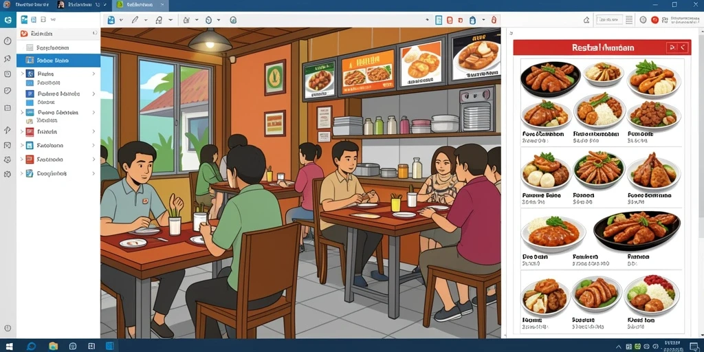 Tampilan antarmuka yang modern dan menarik.