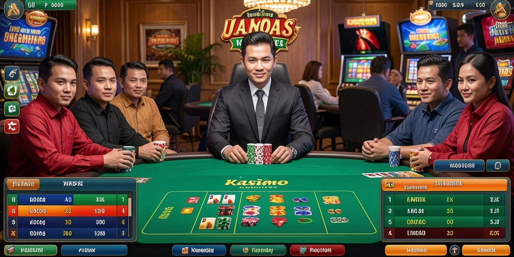 Tampilan awal game dengan karakter utama beraksi.