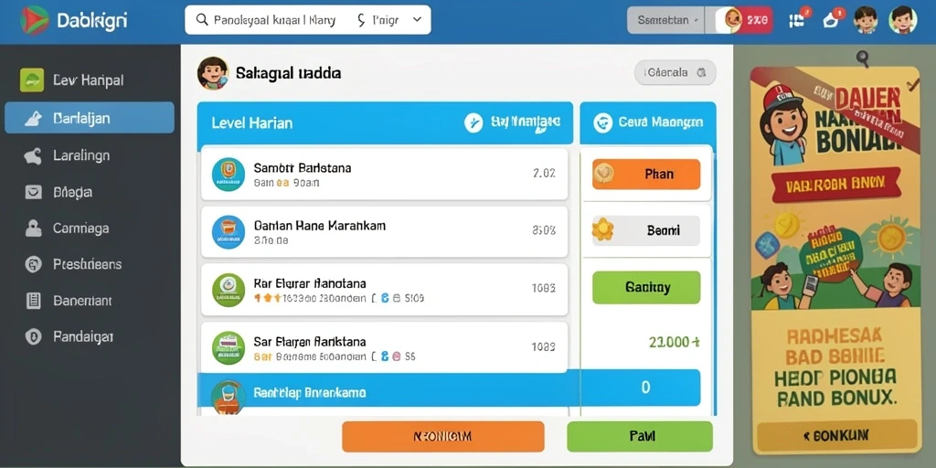 Tampilan antarmuka menarik dan user-friendly.