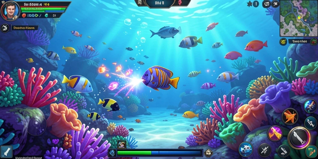 Tangkapan layar menampilkan gameplay yang intens dan menarik.
